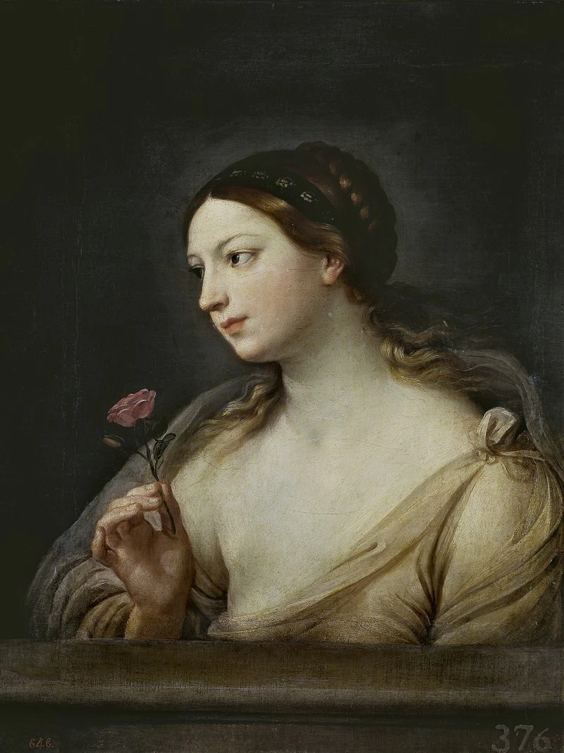  228-Ritratto di donna con rosa-Museo del Prado